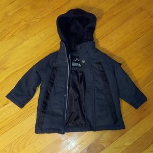 Toddler boy hooded coat